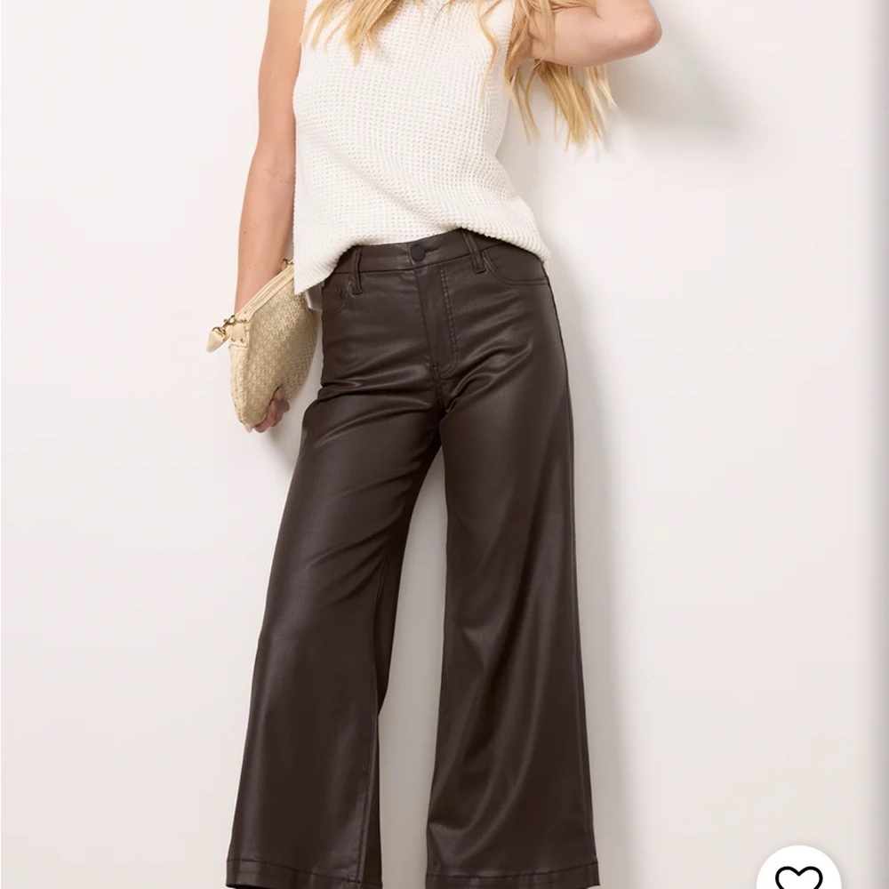 Kut from the Cloth Elegant Brown Wide-Leg Pants Evereve